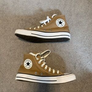 Converse High-Top Sneakers in Brown